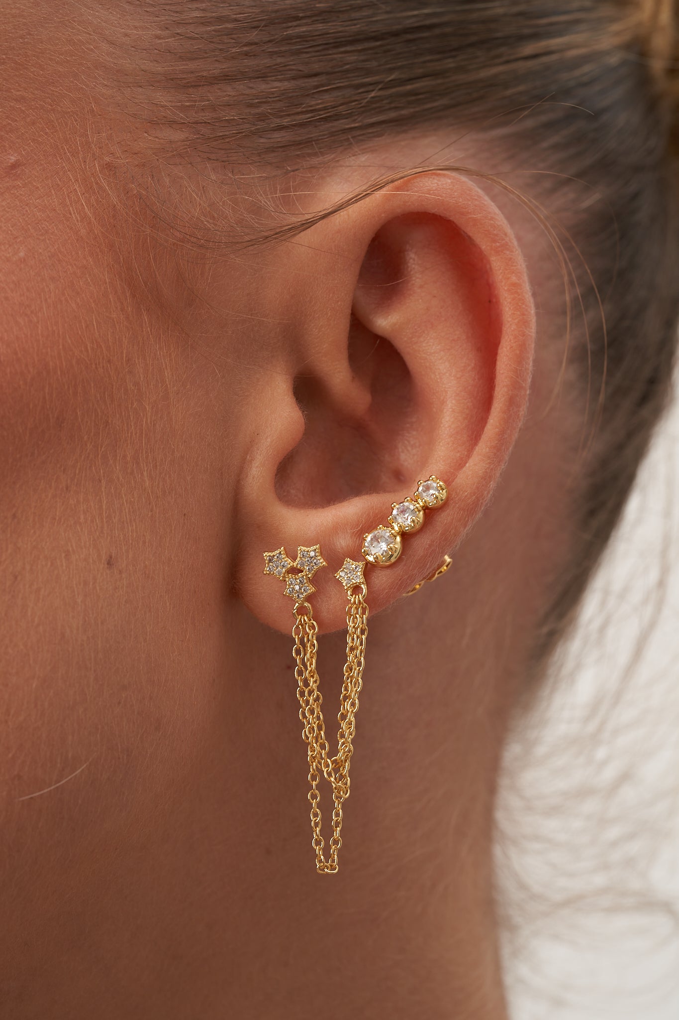 Boucles d'oreilles doubles
