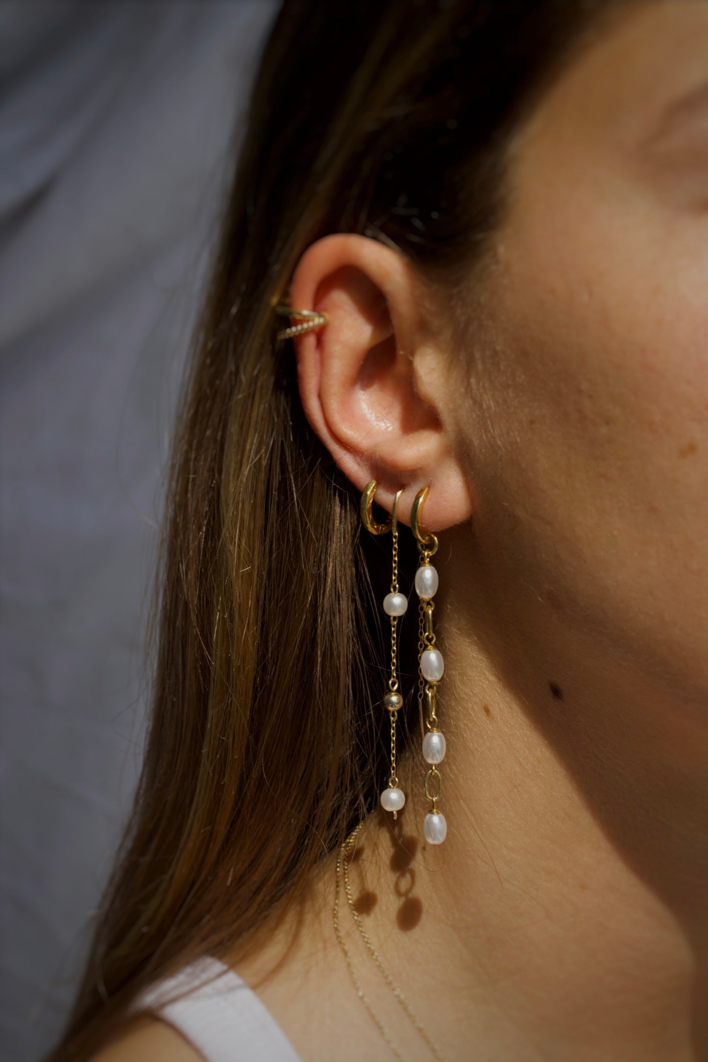 ENSEMBLE DE PERLES EN OR