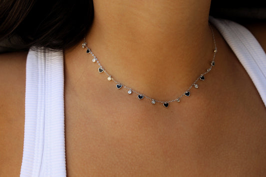 black heart necklace