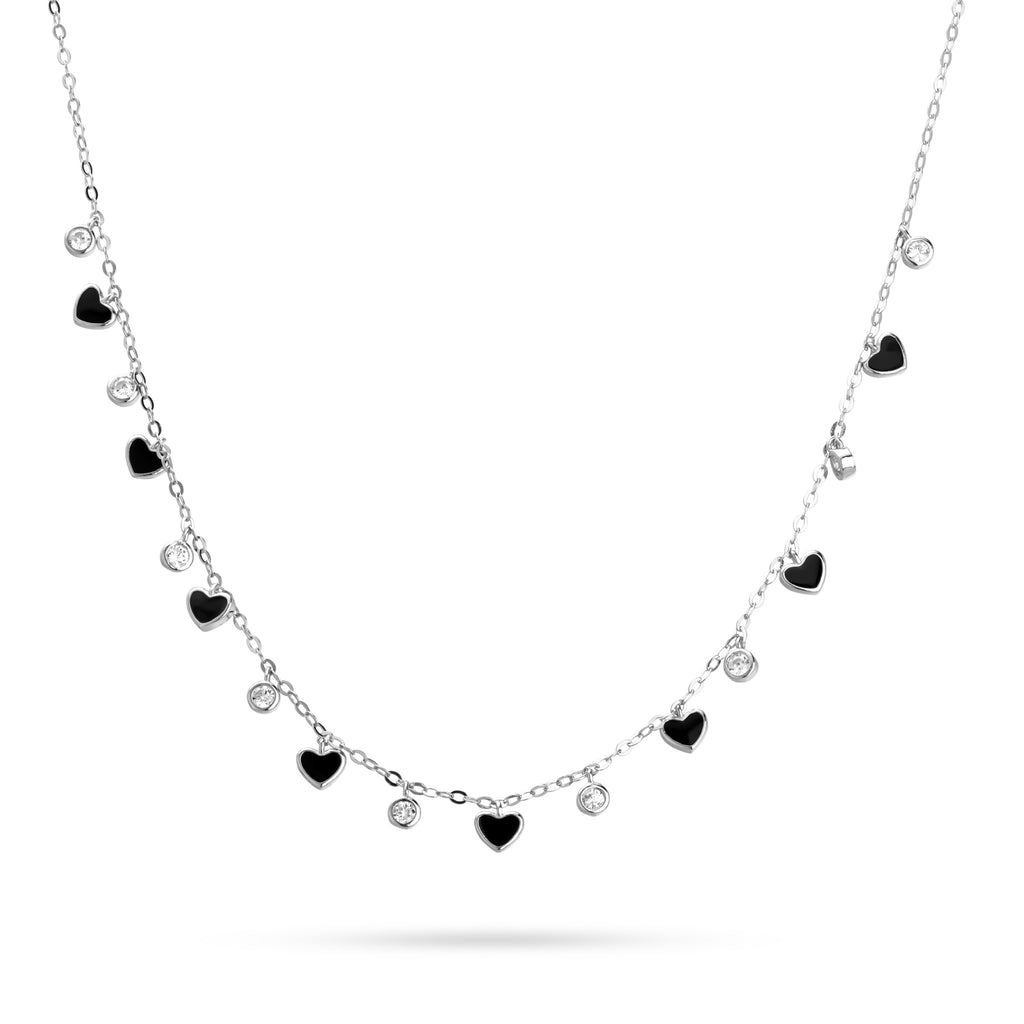 BLACK HEART NECKLACE