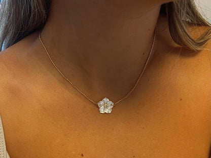 White Flower necklace