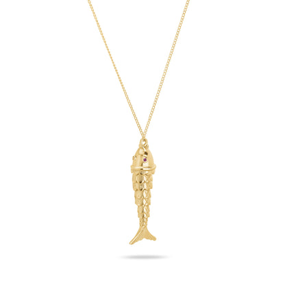 COLLIER POISSON DORÉ