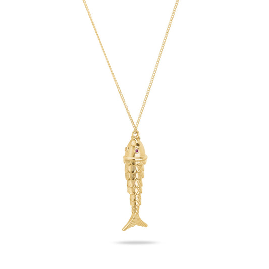 COLLIER POISSON DORÉ