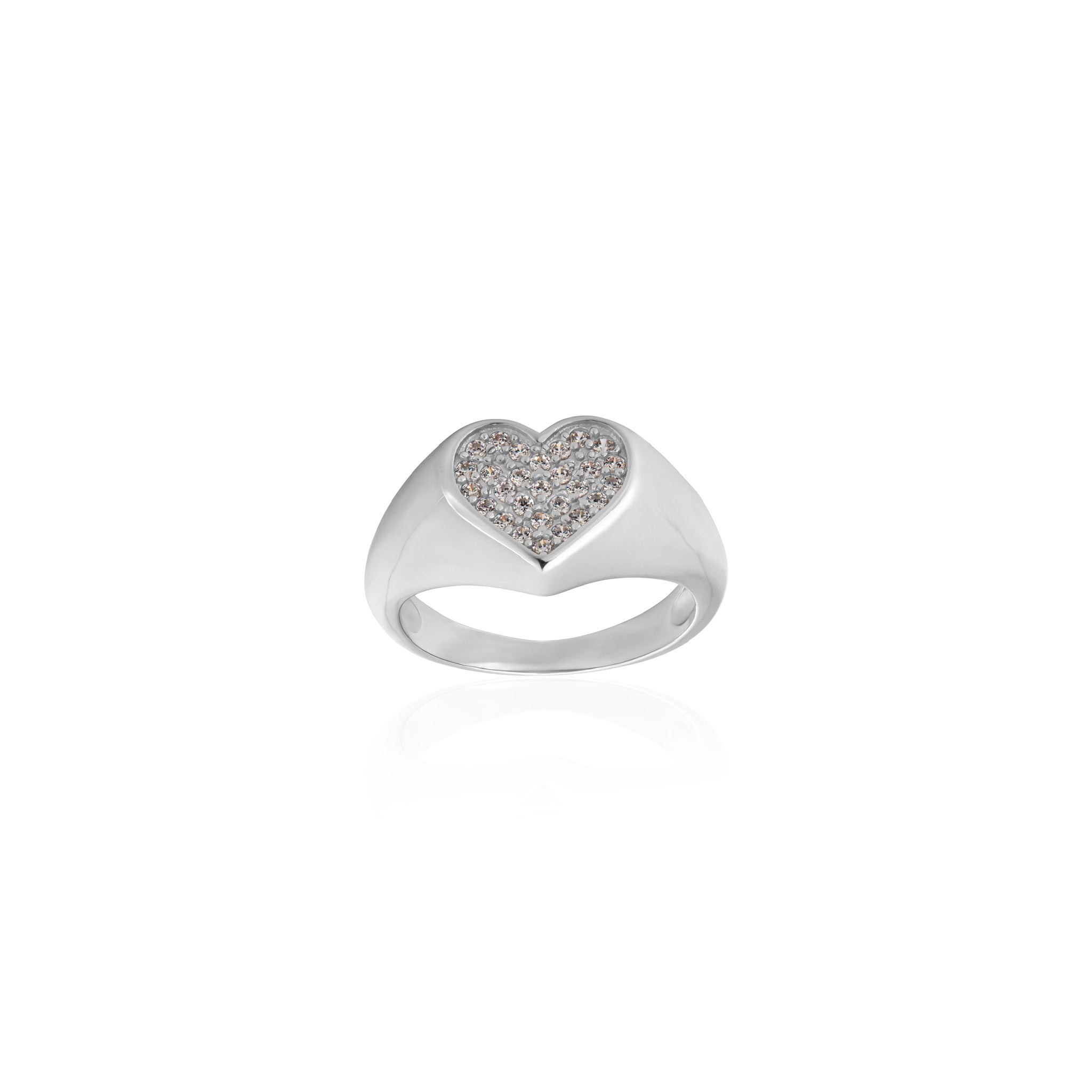 Pinky heart ring