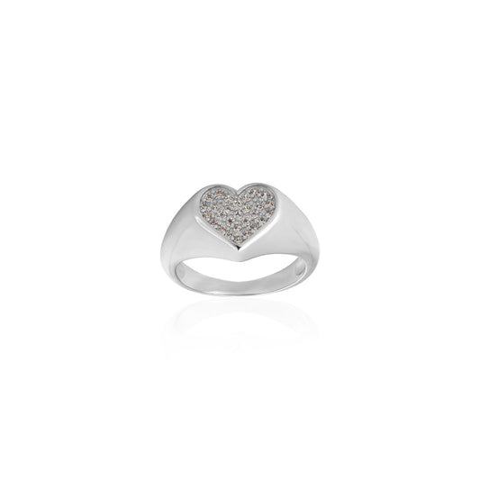 Bague en forme de petit cœur