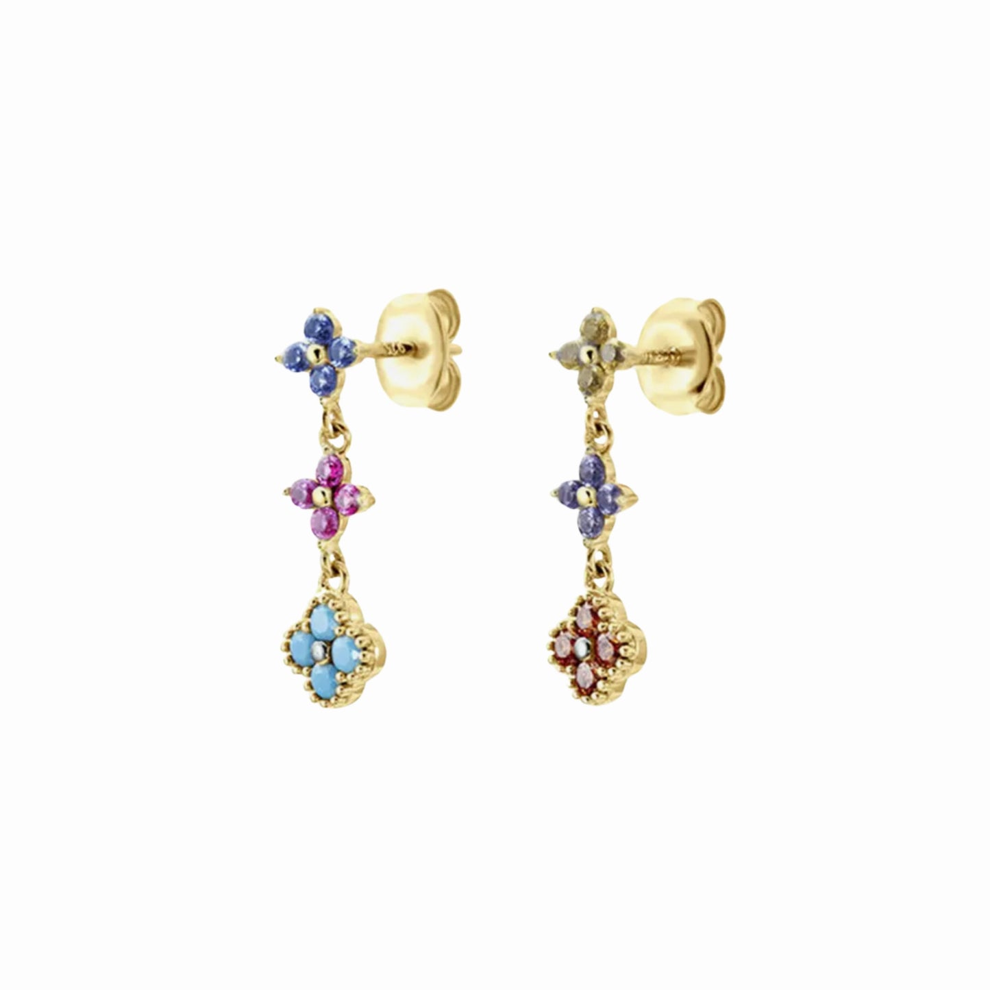 Boucles d'oreilles Fleurs