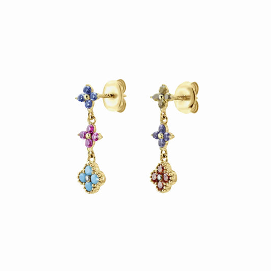 Boucles d'oreilles Fleurs