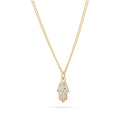Hamsa gold necklace