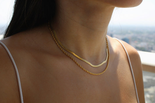 DOUBLE GOLD NECKLACE