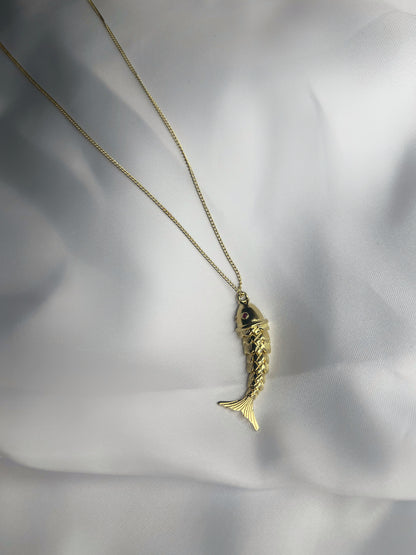 COLLIER POISSON DORÉ