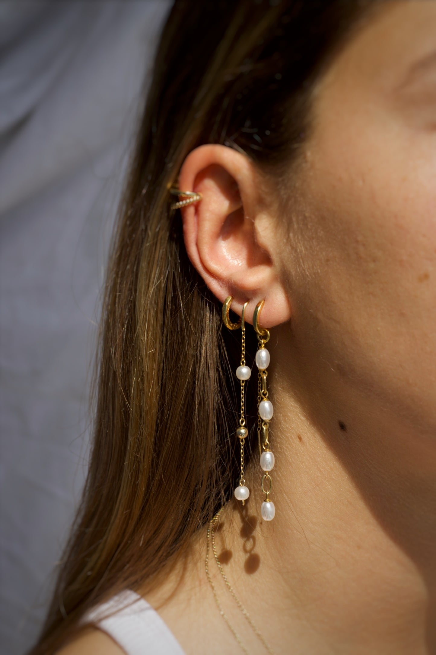 PEARL GOLD EARRINGS